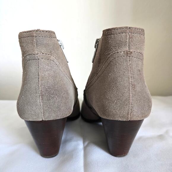 Frye Reina Ankle Western Suede Boots Booties Tan/Gray Size US 6M Boho - Picture 4 of 10